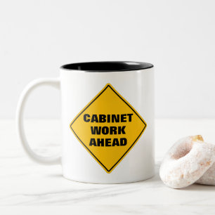 Taza Bicolor Fundido gabinete amarillo trabajan por delante de