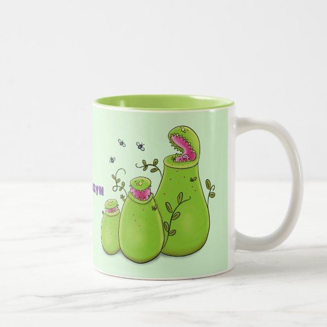 Taza Bicolor Fundido personalizado de plantas de jardinería ver (Derecha)