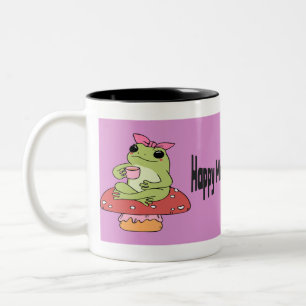 Taza Bicolor Fungibilidad del hongo de la amapola
