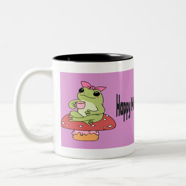 Taza Bicolor Fungibilidad del hongo de la amapola (Izquierda)