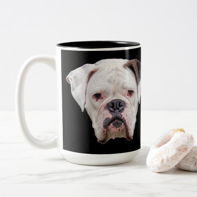 Taza Bicolor Funky Face Boxer (Con donut)