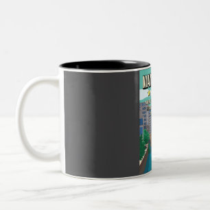 Taza Bicolor Funny 5 Star Manchester Inglaterra Humor oscuro Vi