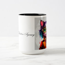 Taza Bicolor Funny Agencia de detectives de Tabbykin