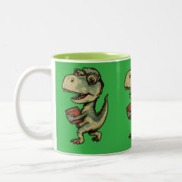 Taza Bicolor Funny and cute dino