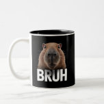Taza Bicolor Funny Capybara Bruh<br><div class="desc">Funny Capybara Bruh</div>