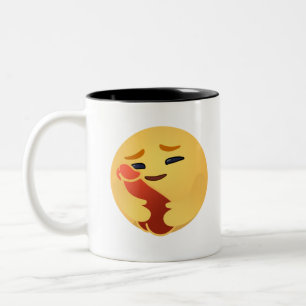 Taza Bicolor Funny Care Emojis Facebook