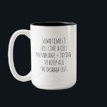 Taza Bicolor Funny Cell Membrane Mug for Science Enthusiasts<br><div class="desc">¡Add a touch of geek humor to your mornings with this mug! Perfect for biologists, students and science lovers, our cup with the phrase 'Sometimes I feel like a cell membrane - trying to keep all the drama out' is ideal for those looking for a fun and unique gift. Shop...</div>