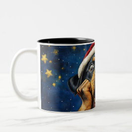 Taza Bicolor Funny Christmas dog Mugs | Merry Christmas Mug