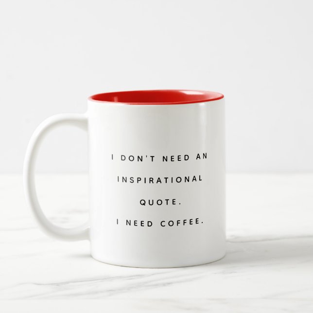 Taza Bicolor Funny Coffee Loves Quote Mug (Izquierda)