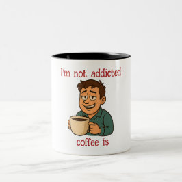 Taza Bicolor Funny Coffee Quote Personalizado