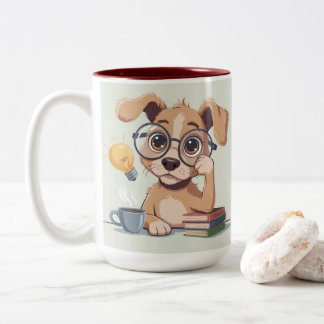 Taza Bicolor Funny Dog Desk Mug
