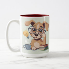 Taza Bicolor Funny Dog Desk Mug