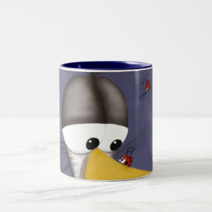 Taza Bicolor Funny Egret Personalizado