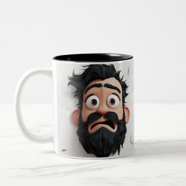 Taza Bicolor Funny Face Mug Design (Izquierda)