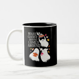 Taza Bicolor Funny Fiesta de cena Ghost Pun Boo de Halloween