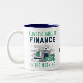 Taza Bicolor Funny Finance Mug