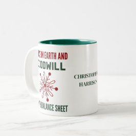 Taza Bicolor Funny FInance Navidades Mug