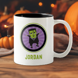 Taza Bicolor Funny Frankenstein Monster Halloween