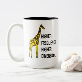 Taza Bicolor Funny Giraffe Pun