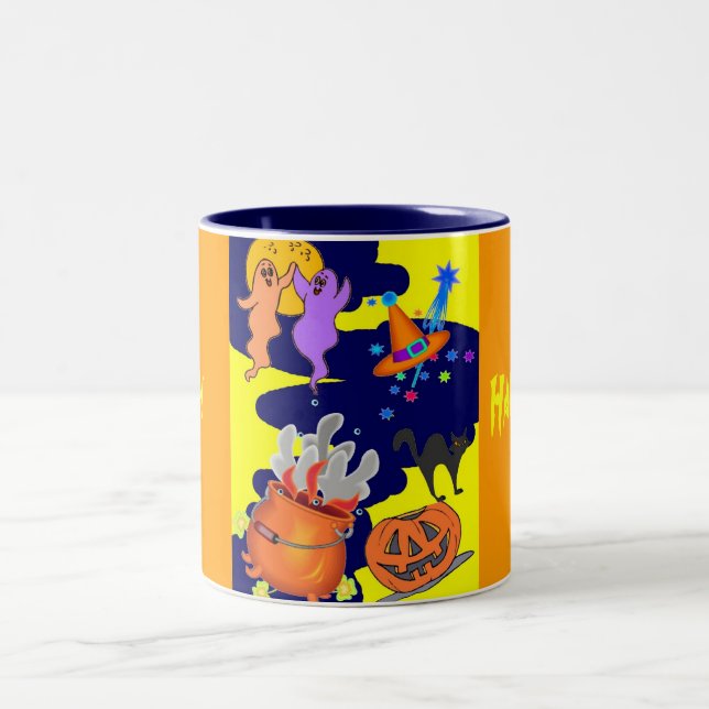 Taza Bicolor Funny Halloween Fiesta Mug (Centro)