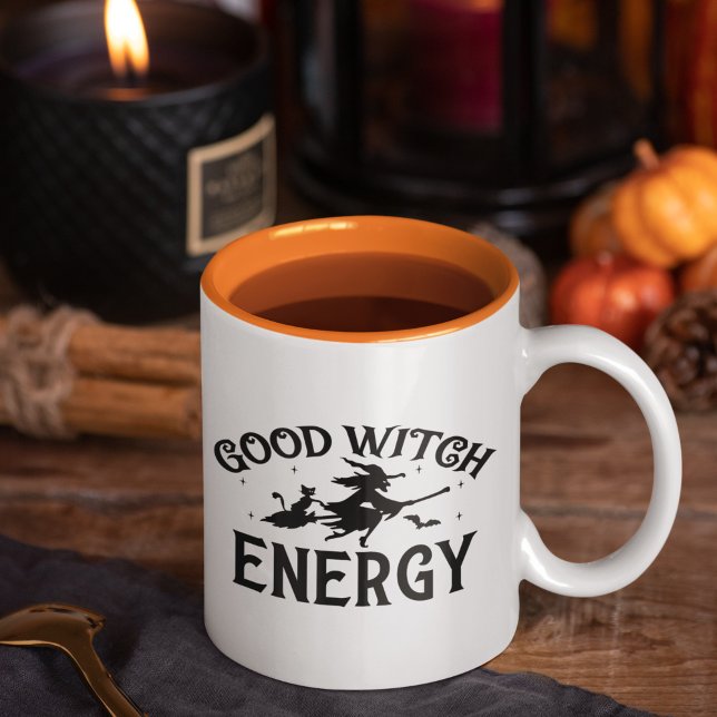 Taza Bicolor Funny Halloween Witch Phrase (Subido por el creador)