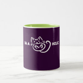 Taza Bicolor Funny: I'm a catholic. Cat lover