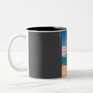Taza Bicolor Funny Kos Greece 5 Star Review Afiche de Viajes