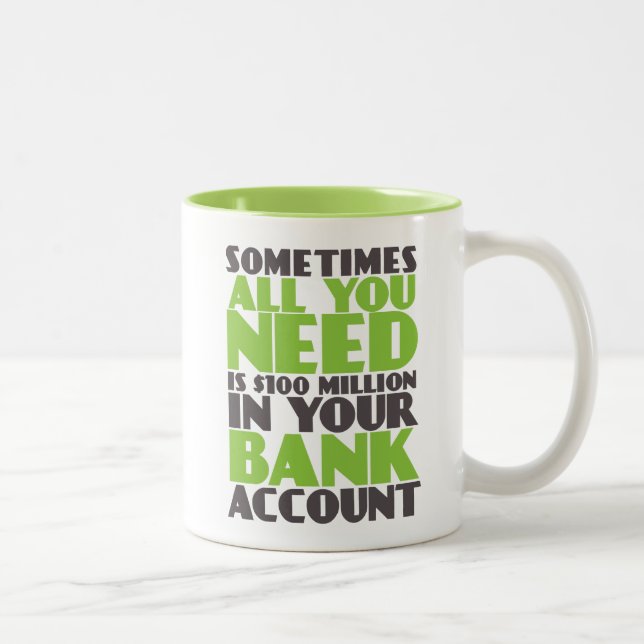 Taza Bicolor Funny Mug Rich Money Millionaire (Derecha)