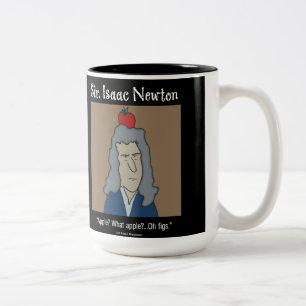 Taza Bicolor Funny Newton Mug