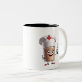 Taza Bicolor Funny Nurse Coffee Mug