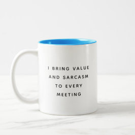 Taza Bicolor Funny Office Mug With Sarcastic Work Quotes Gifts