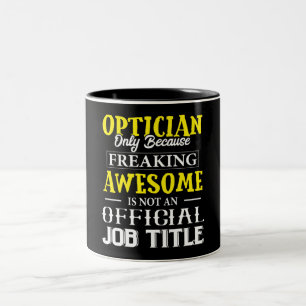 Taza Bicolor Funny Optician Mug