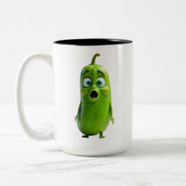 Taza Bicolor Funny Pickle Mug