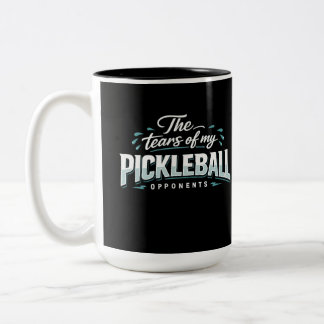 Taza Bicolor Funny Pickleball Mug – The Tears of My Opponents
