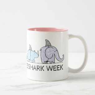 Taza Bicolor Funny Shark Week
