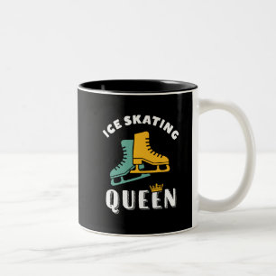 Taza Bicolor Funny Skater Chica Hielo Skate Queen