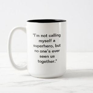 Taza Bicolor Funny Superhero Mug   Regalo de nombre personaliza