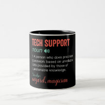 Funny Tech Support Bone Tone Coffee Mug