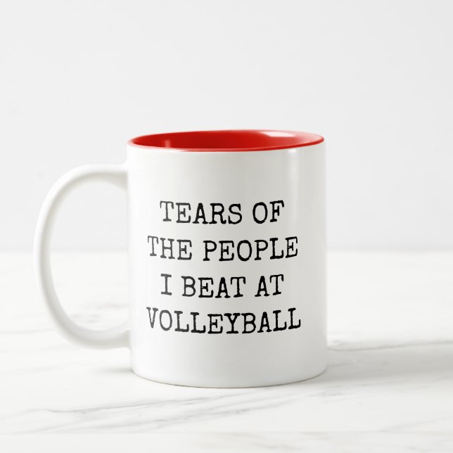 Taza Bicolor Funny Volleyball (Izquierda)