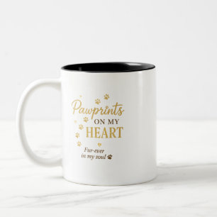Taza Bicolor Fur-Ever Pawprints Mascota Mug