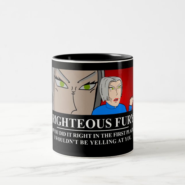 Taza Bicolor Furia honrada Demotivator (Centro)