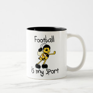 Taza Bicolor Fútbol del abejorro mi deporte