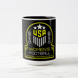 Taza Bicolor Fútbol femenino americano