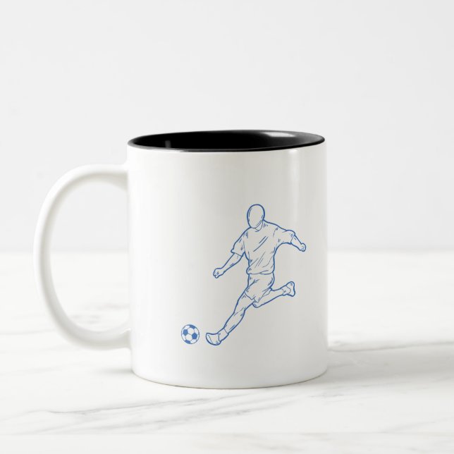 Taza Bicolor futbolista (Izquierda)