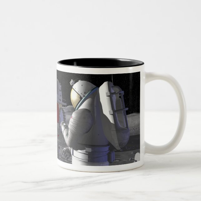 Taza Bicolor Futuras misiones de exploración espacial 12 (Derecha)
