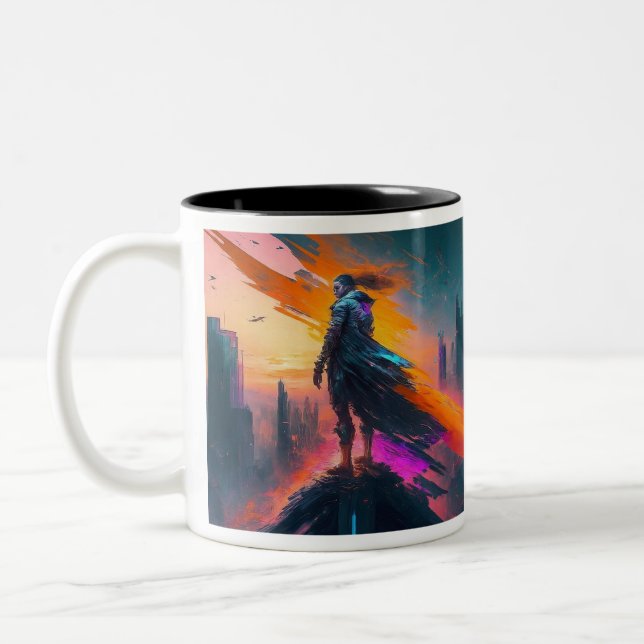 Taza Bicolor Futurista (Izquierda)