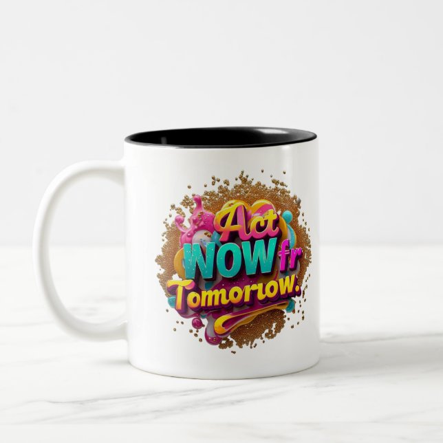 Taza Bicolor "Futuro en foco" (Izquierda)