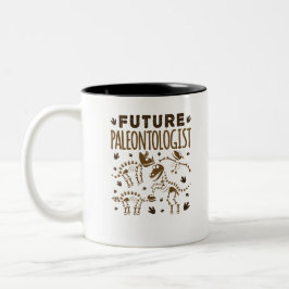 Taza Bicolor Futuro Paleontólogo Paleontología Huesos Dinosauri
