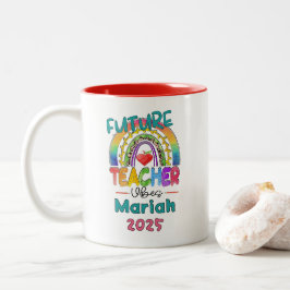 Taza Bicolor Futuro Profesor Personalizado