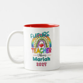 Taza Bicolor Futuro Profesor Personalizado 